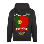 Veste à capuche Premium Homme Je suis Portugais - black