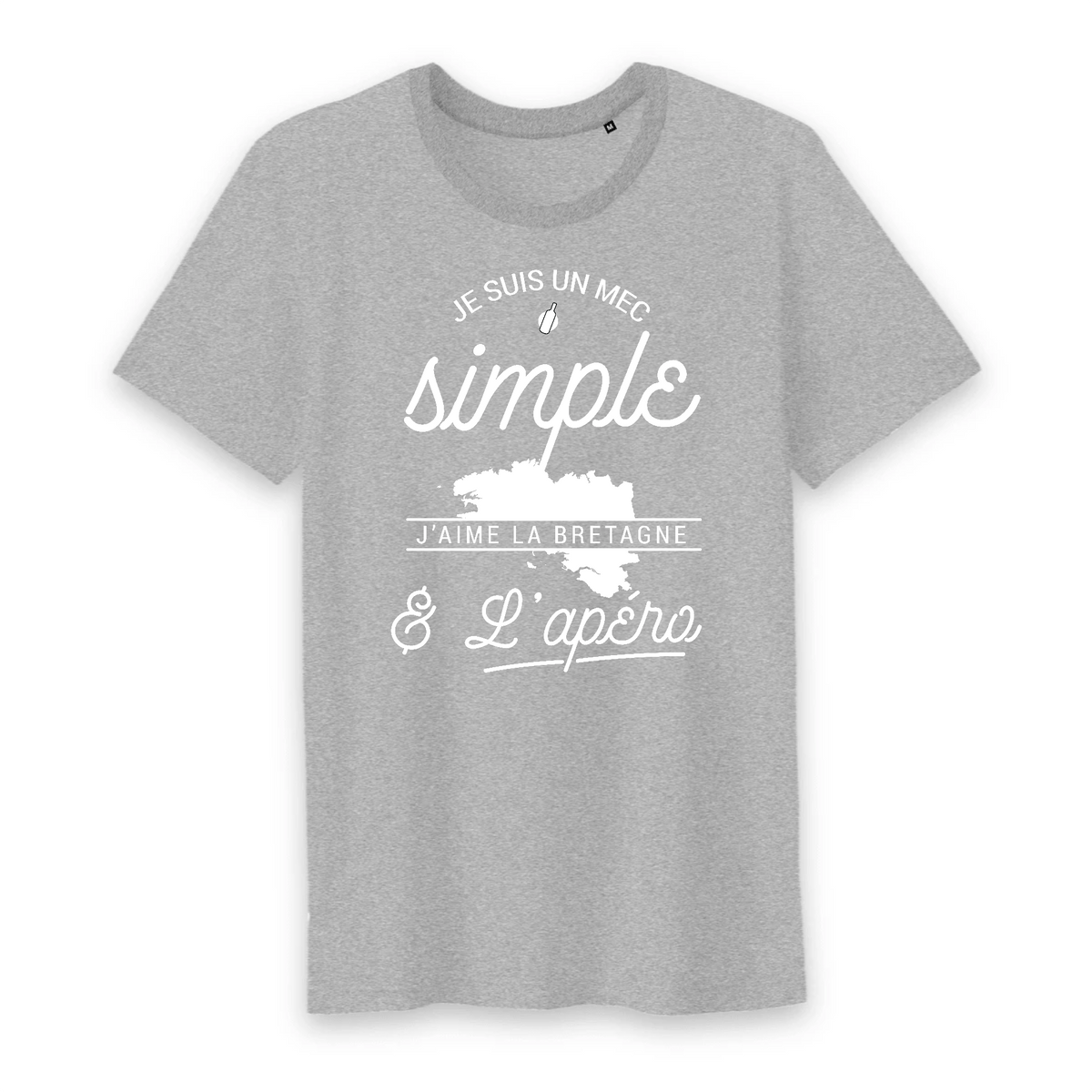 tee shirt homme humour | Cadeau imprimé en France | 100% coton, 185gr |  l'apéro qui prend l'homme