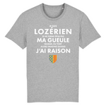 Je suis Lozérien je ne ferme déjà pas ma gueule - T-shirt Coton bio -imprimé dans le Midi - Ici & Là - T-shirts & Souvenirs de chez toi