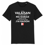 Je ne ferme pas ma gueule Valaisan - T-shirt standard coton bio - imprimé FR - Ici & Là - T-shirts & Souvenirs de chez toi