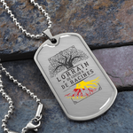 Lorrain de coeur et de racines - Collier médaille militaire - Cadeau pour un Lorrain - Bijouterie