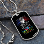 Français de Racines Kabyles - Collier et médaille militaire cadeau pour homme Kabyle - Bijouterie