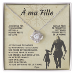 Collier PIERRE DE L'INFINI® - Carte inspiration Celte / Nordique / Bretonne / Normande - cadeau père fille - Bijouterie famille