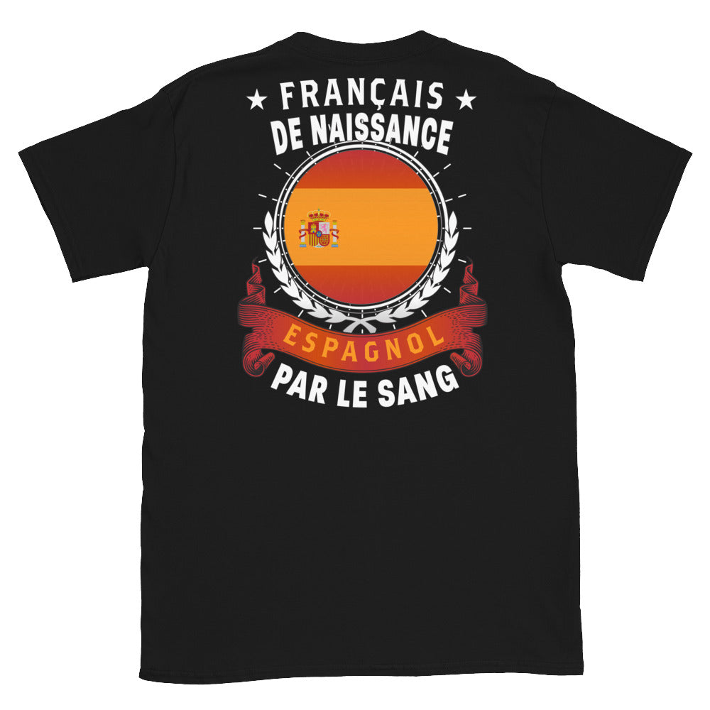 Espagnol Par le sang T shirts Unisexe Standard Ici L T