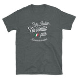 Il prend de la valeur Un Italien Ne vieillit Pas - T-shirt standard - Ici & Là - T-shirts & Souvenirs de chez toi