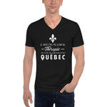 Je n'ai pas besoin de thérapie j'ai juste besoin d'aller au Québec, Canada - T-shirt col V - Ici & Là - T-shirts & Souvenirs de chez toi