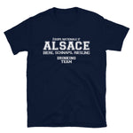 Drinking Team - Alsace - T-shirt Unisexe à Manches Courtes - Ici & Là - T-shirts & Souvenirs de chez toi