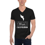 Je n'ai pas besoin de thérapie Oléron - T-shirt col V - Ici & Là - T-shirts & Souvenirs de chez toi
