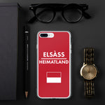 Alsace mon pays natal, Elsàss Heimatland Coque pour iPhone drapeau - Ici & Là - T-shirts & Souvenirs de chez toi