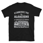 T-shirt idée cadeau humour Alsacien ne les emmerdez pas. Alsace