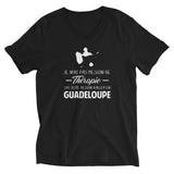 Je n'ai pas besoin de thérapie - Guadeloupe - T-shirt Col V
