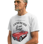 Je ne suis pas vieux je suis Vintage - T-shirt humour coton bio imprimé FR