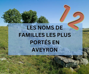 Les noms de familles aveyronnais les plus portés dans l'Aveyron