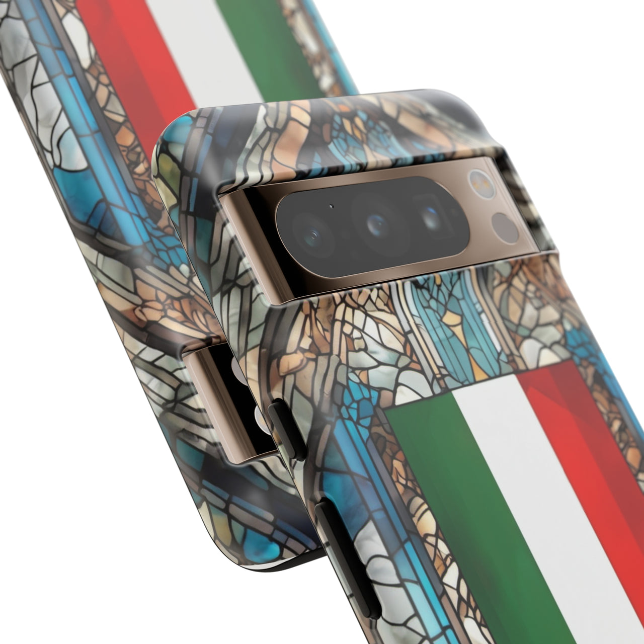 Coque Rigide iPhone - Blason italien et vitrail - Italie