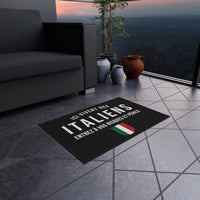 Thumbnail for Tapis paillasson extérieur : Ici vivent des Italiens entrez à vos risques et périls.