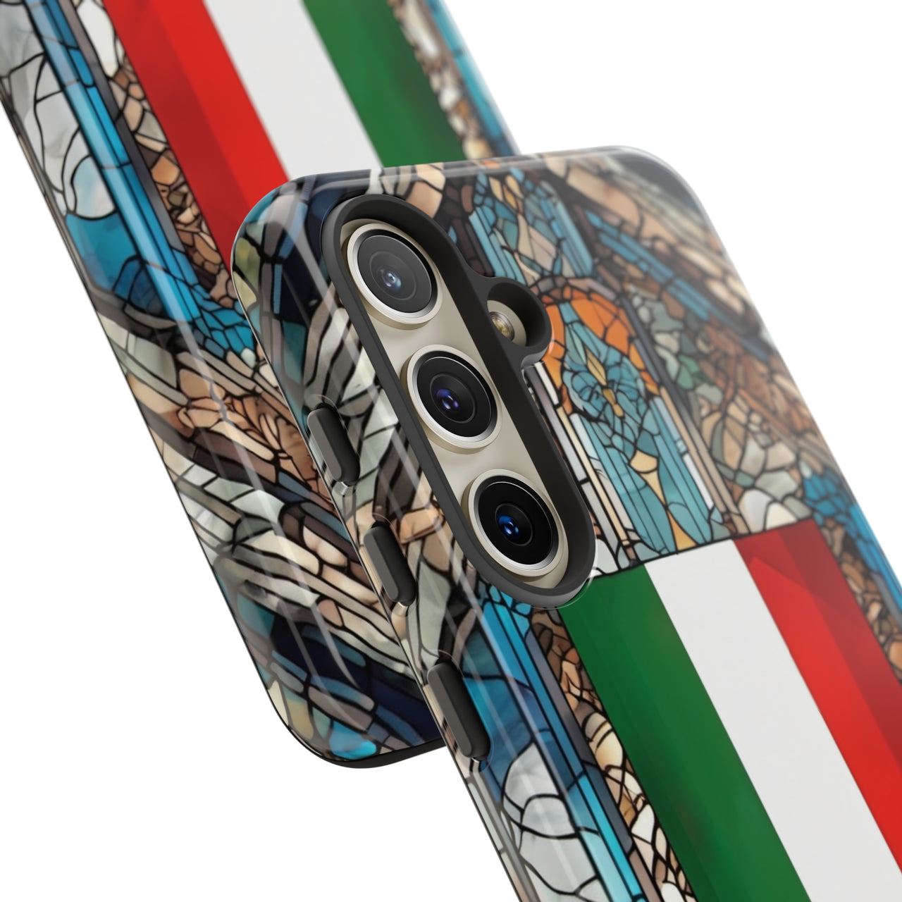 Coque Rigide iPhone - Blason italien et vitrail - Italie