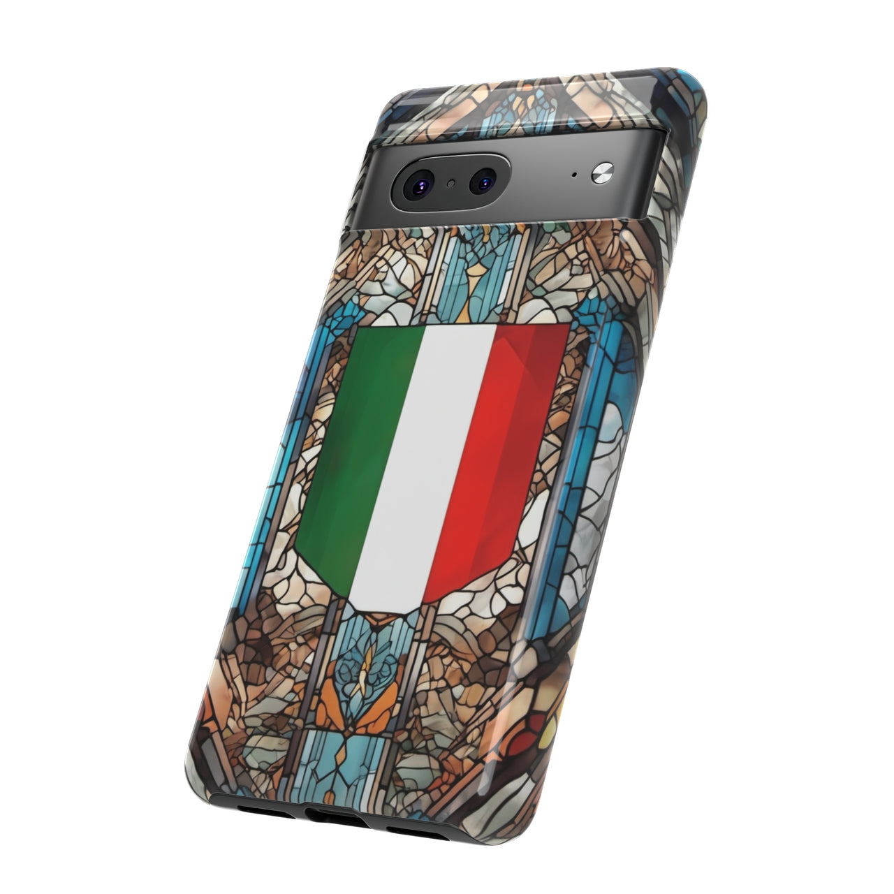 Coque Rigide iPhone - Blason italien et vitrail - Italie