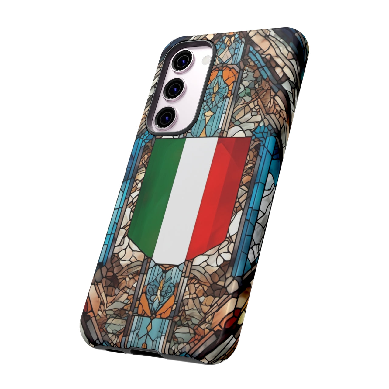 Coque Rigide iPhone - Blason italien et vitrail - Italie