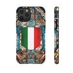 Coque Rigide iPhone - Blason italien et vitrail - Italie