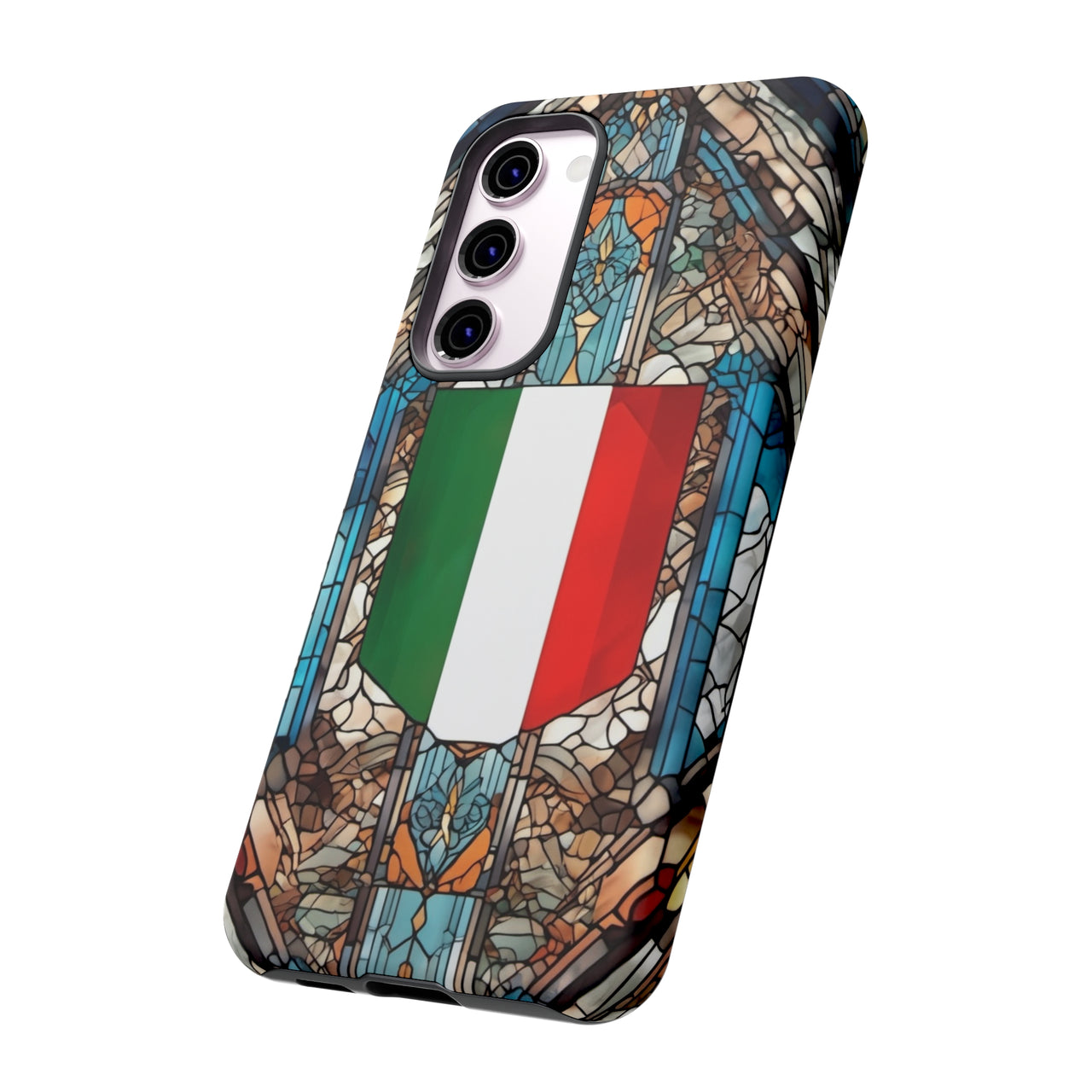 Coque Rigide iPhone - Blason italien et vitrail - Italie