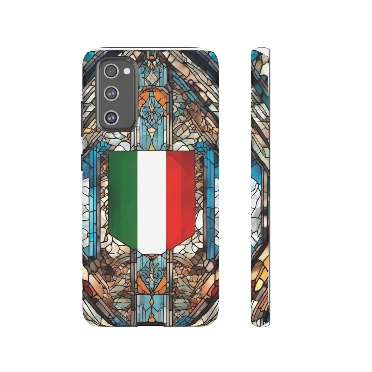 Coque Rigide iPhone - Blason italien et vitrail - Italie