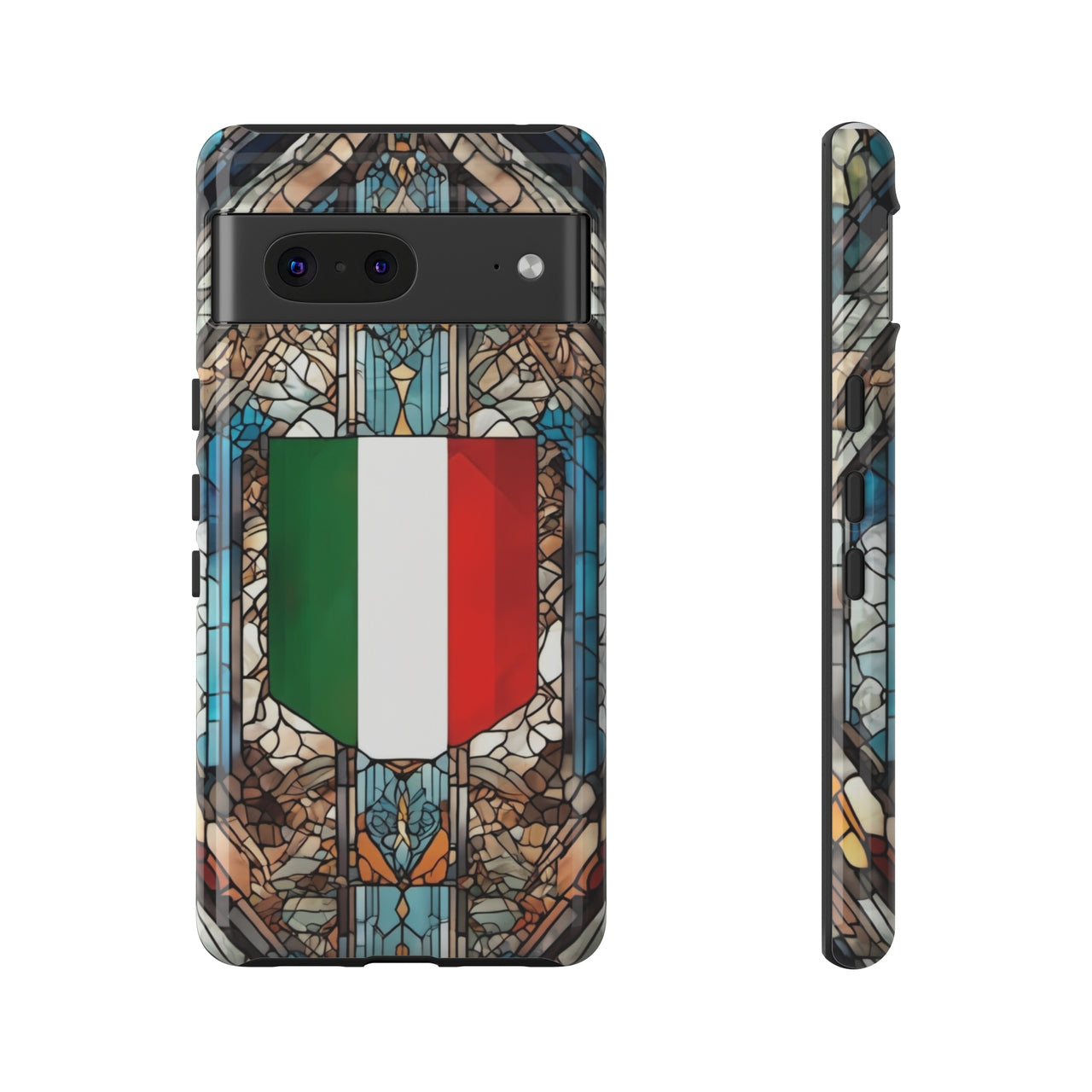 Coque Rigide iPhone - Blason italien et vitrail - Italie