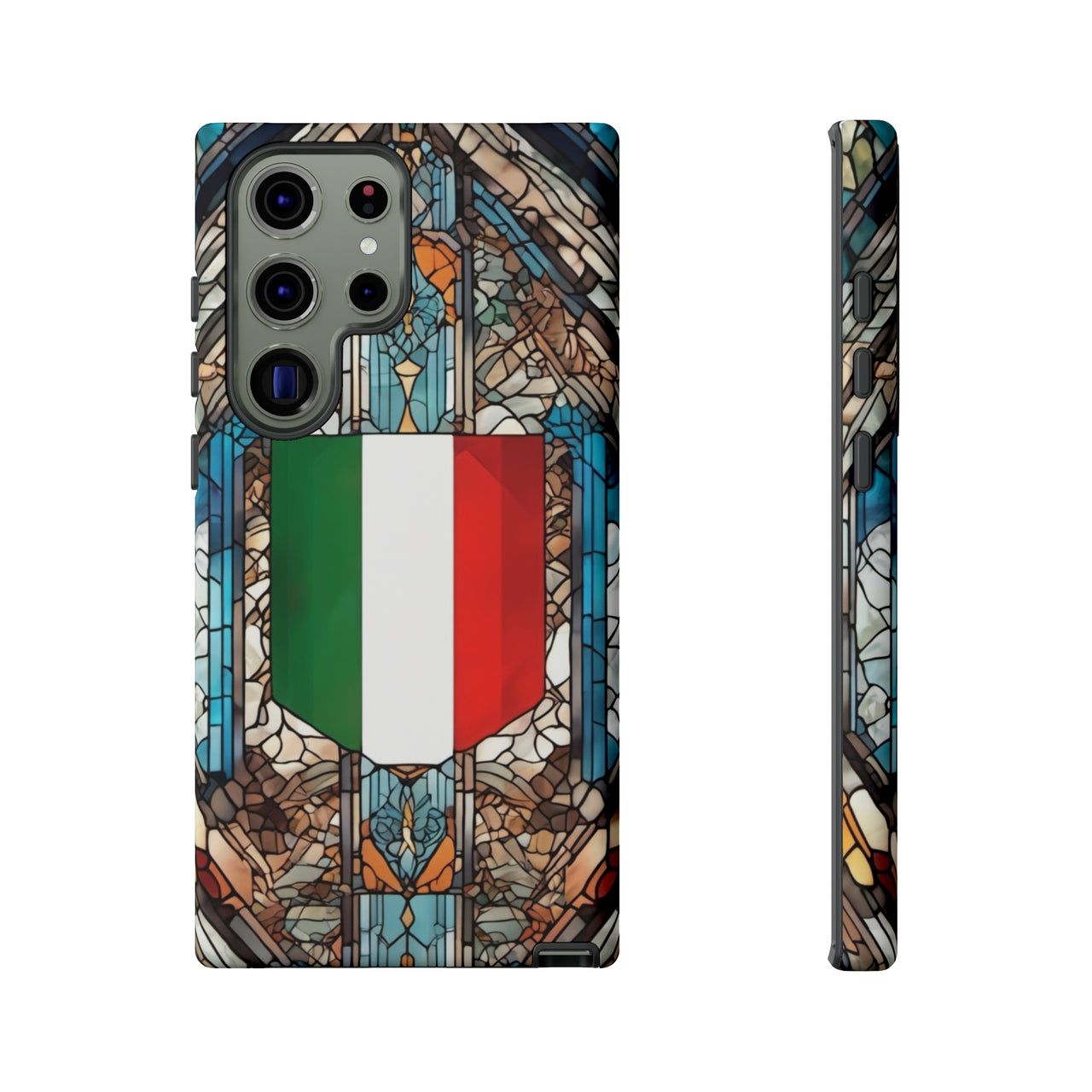 Coque Rigide iPhone - Blason italien et vitrail - Italie