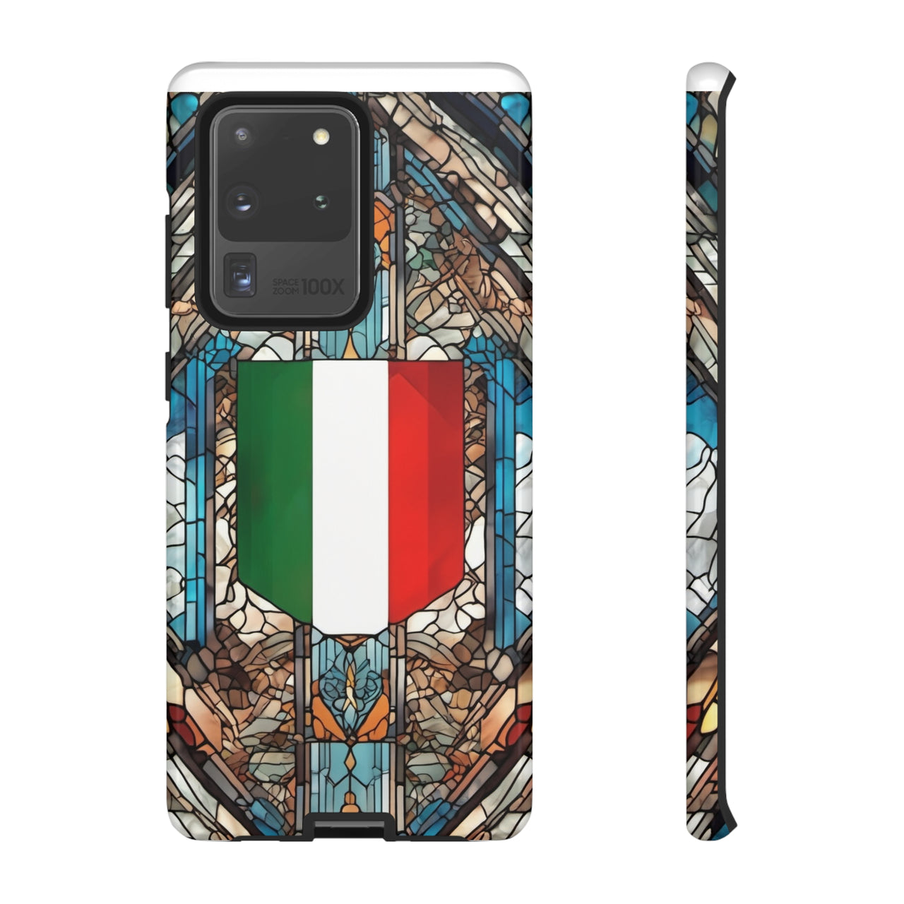 Coque Rigide iPhone - Blason italien et vitrail - Italie