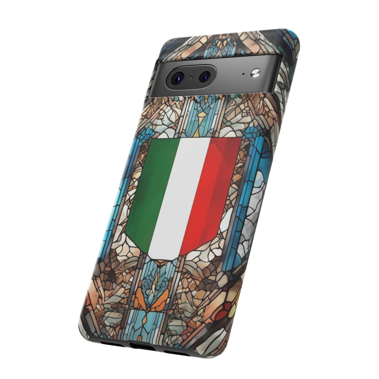 Coque Rigide iPhone - Blason italien et vitrail - Italie