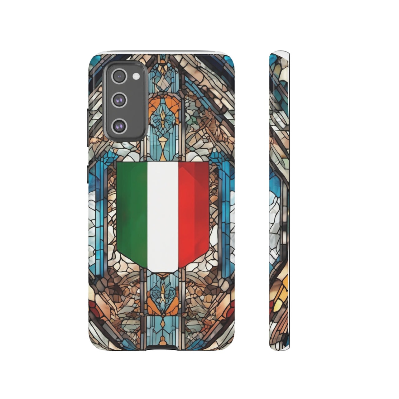 Coque Rigide iPhone - Blason italien et vitrail - Italie