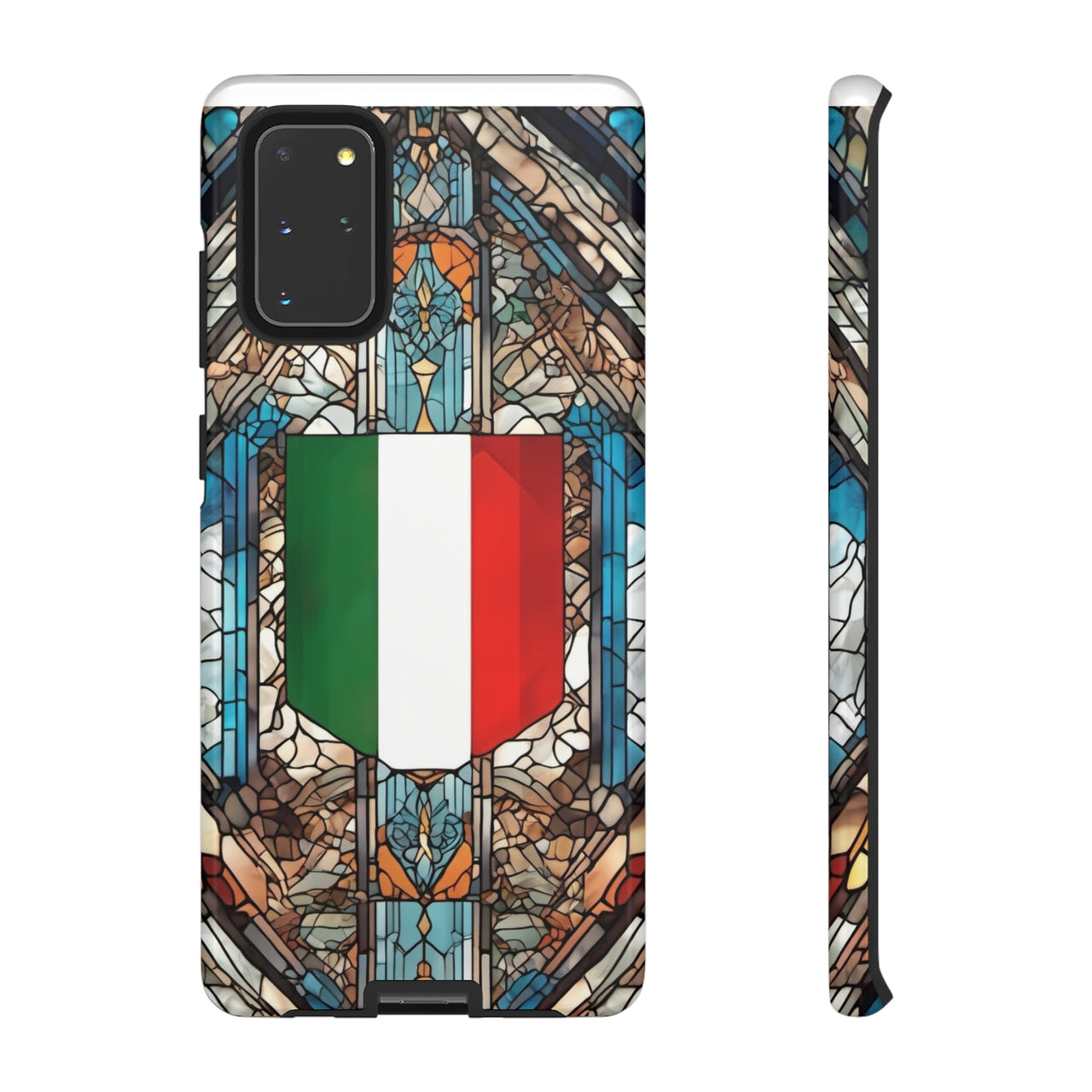 Coque Rigide iPhone - Blason italien et vitrail - Italie