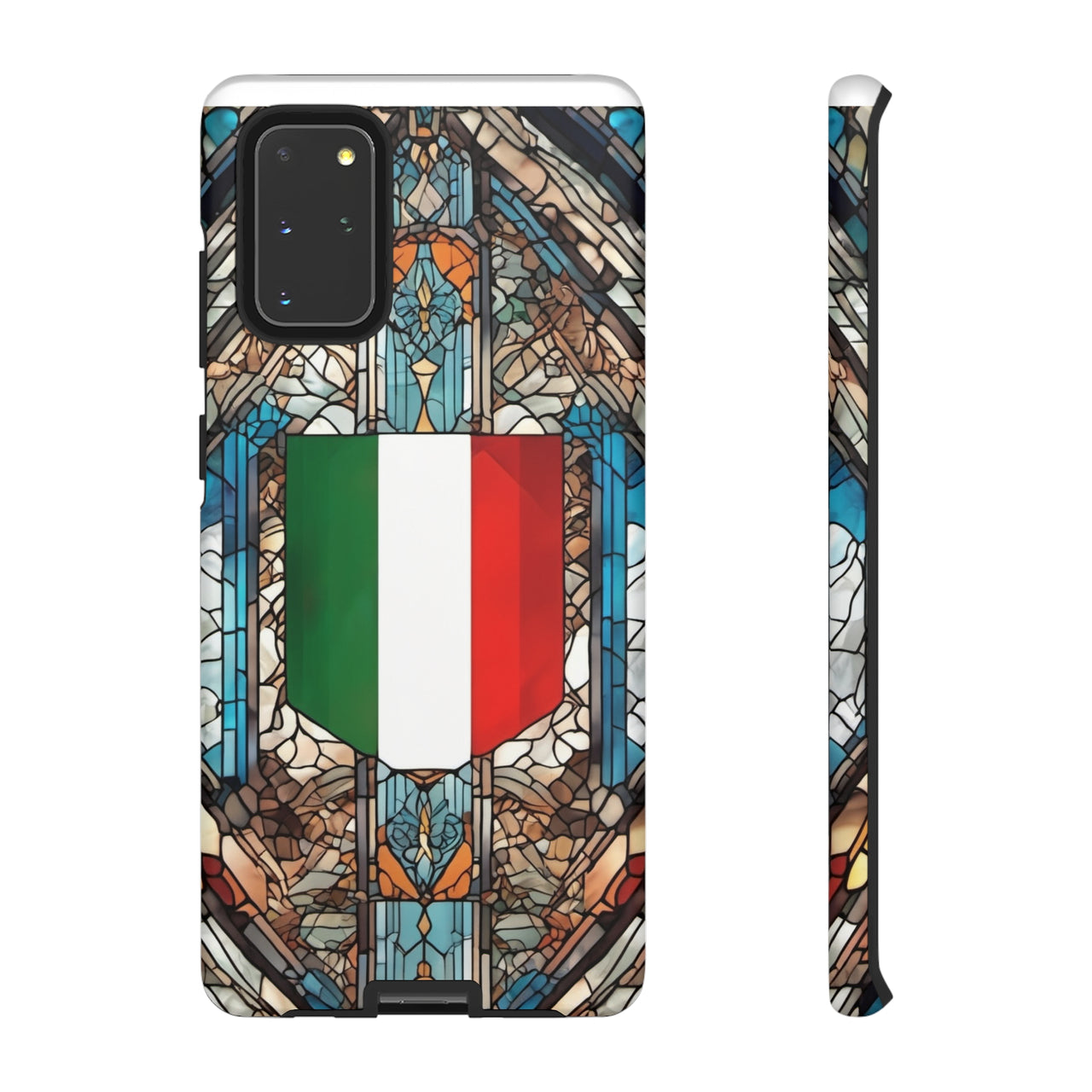 Coque Rigide iPhone - Blason italien et vitrail - Italie