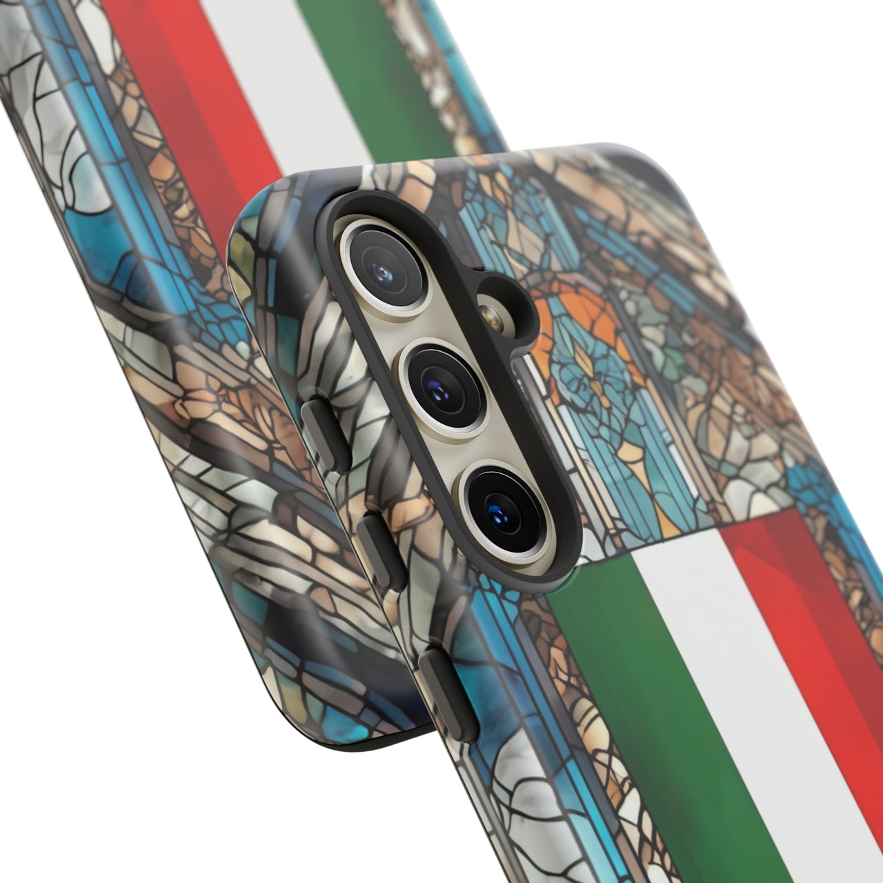 Coque Rigide iPhone - Blason italien et vitrail - Italie