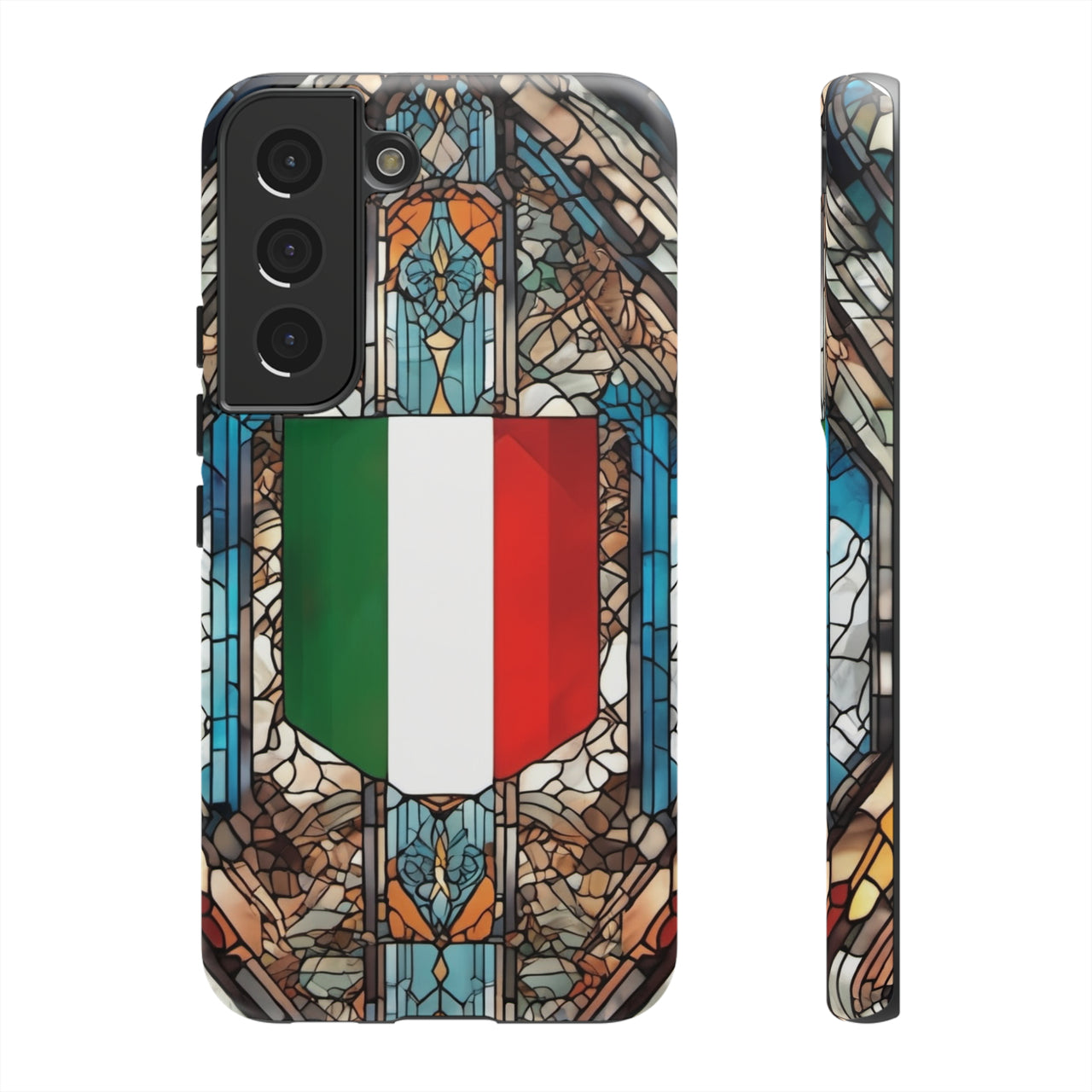 Coque Rigide iPhone - Blason italien et vitrail - Italie