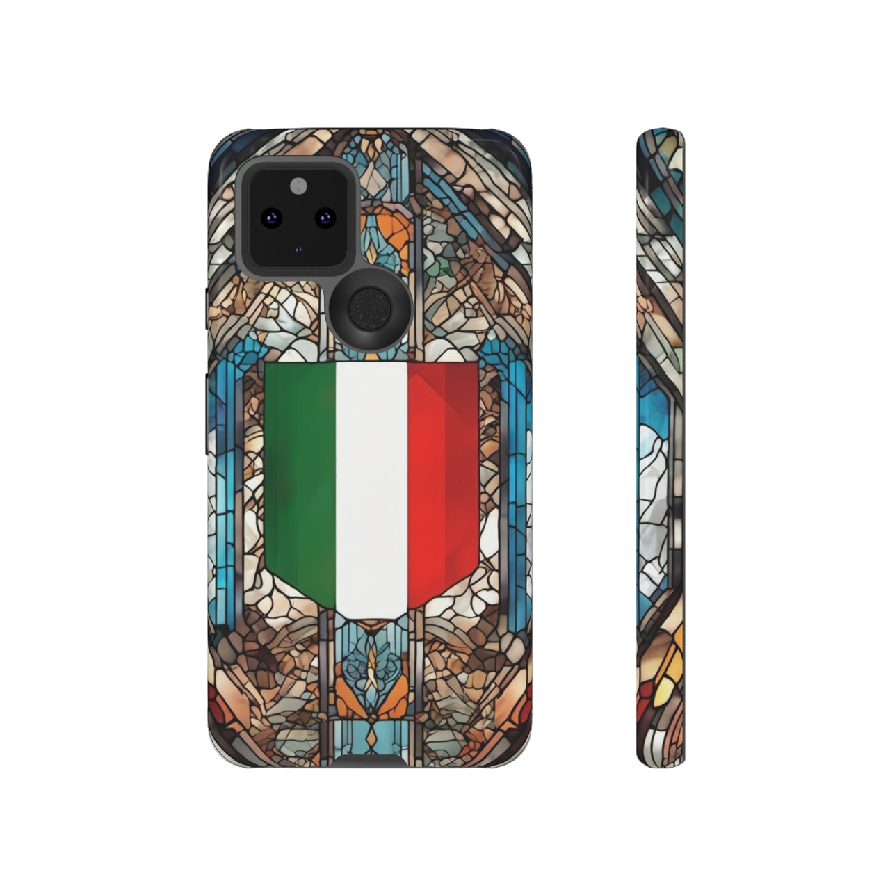 Coque Rigide iPhone - Blason italien et vitrail - Italie