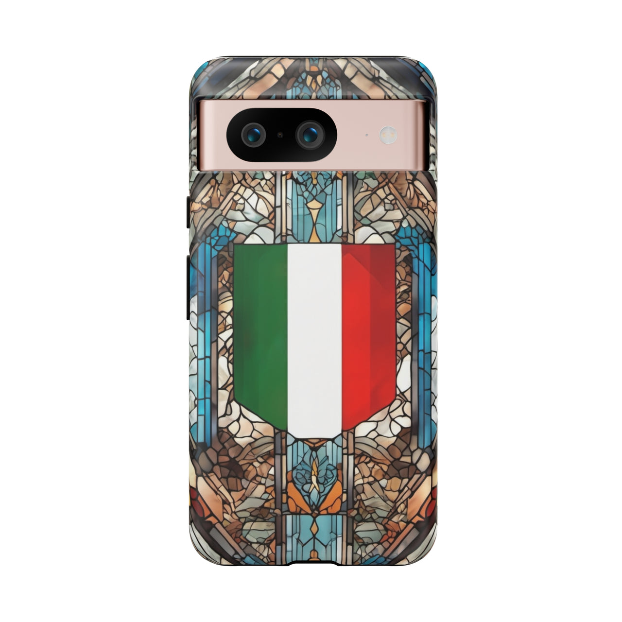 Coque Rigide iPhone - Blason italien et vitrail - Italie