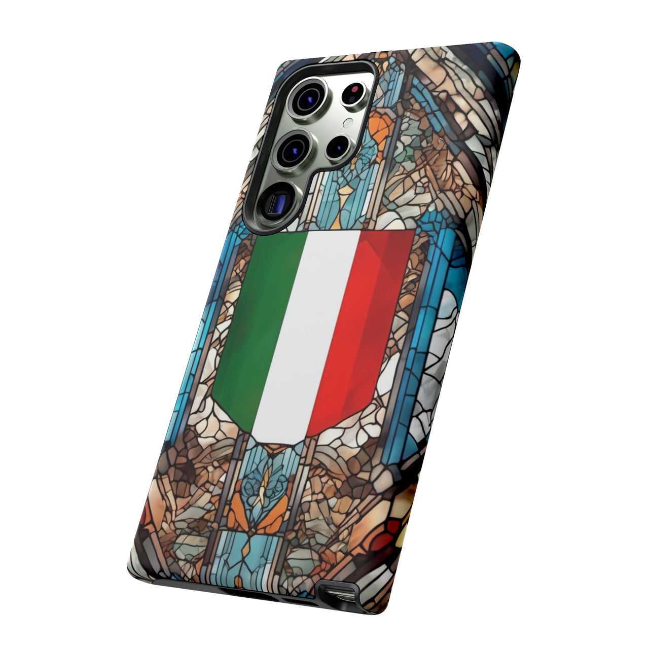 Coque Rigide iPhone - Blason italien et vitrail - Italie