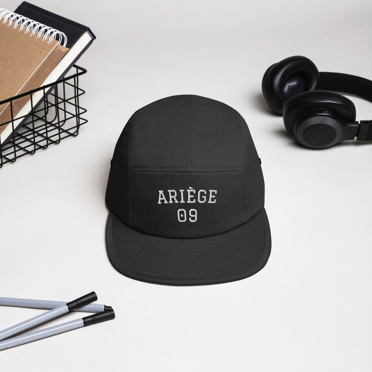 Ariège 09 - Casquette BRODÉE premium 5 panneaux