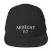 Casquette Ardèche 07 noir - Style camper classique