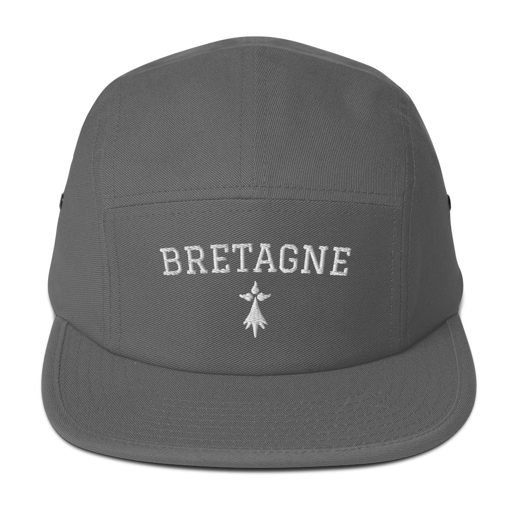 Bretagne et hermine - Casquette BRODÉE premium 5 panneaux