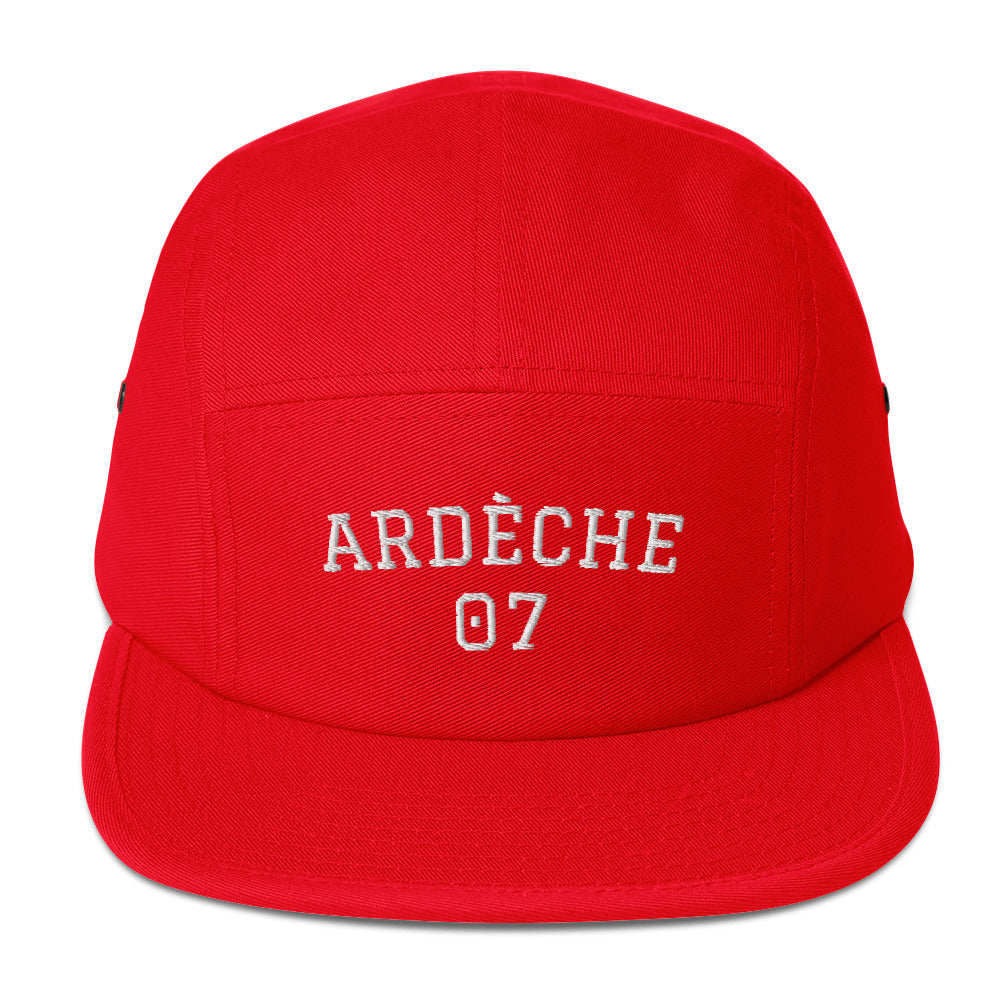 Ardèche 07 - Casquette BRODÉE premium 5 panneaux