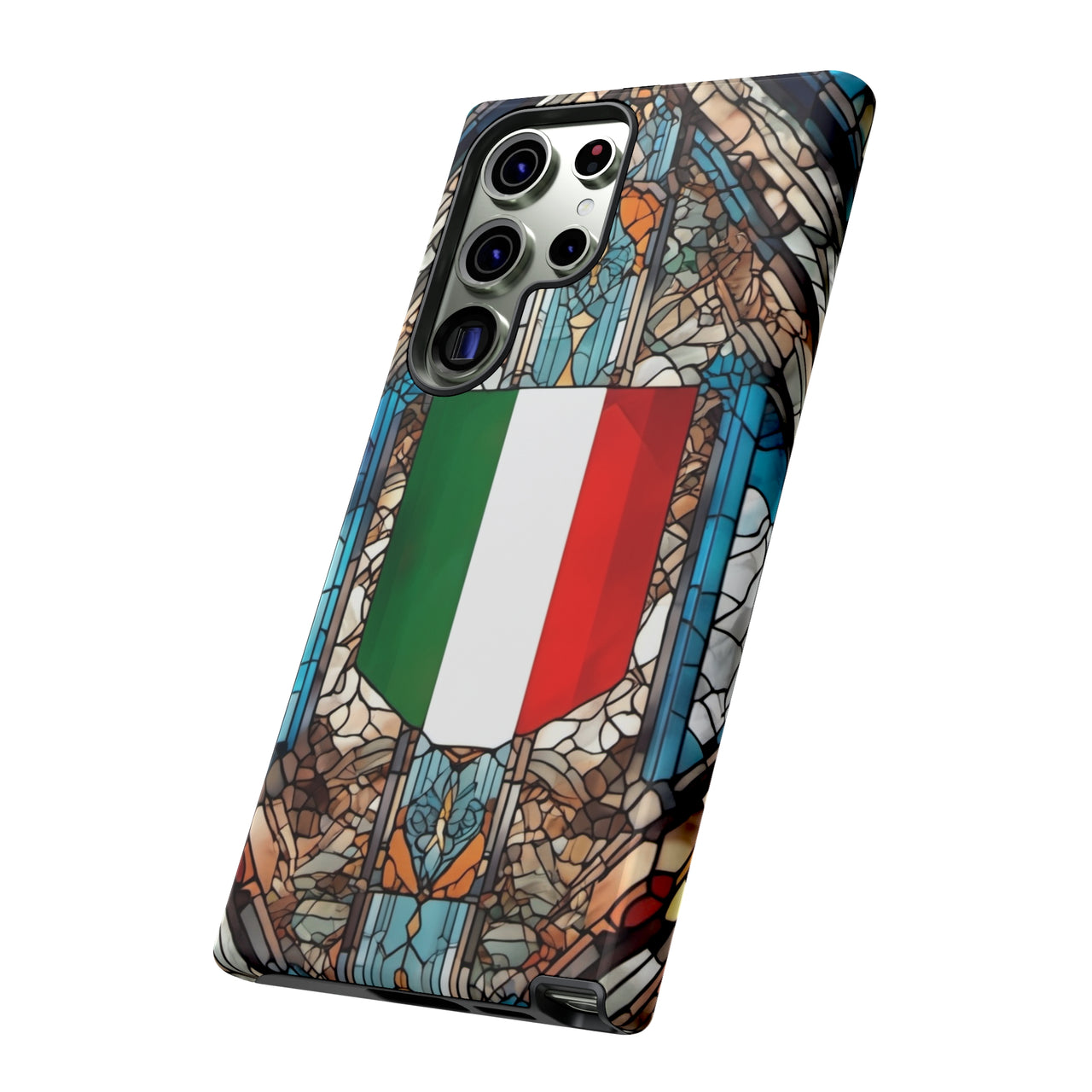 Coque Rigide iPhone - Blason italien et vitrail - Italie