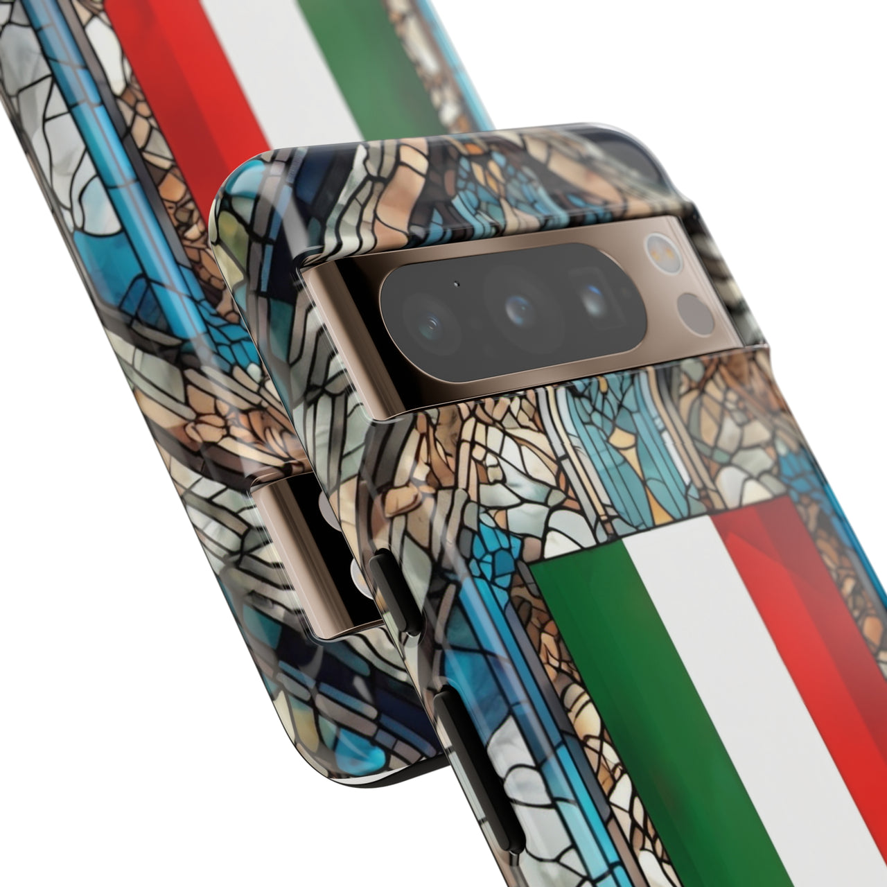 Coque Rigide iPhone - Blason italien et vitrail - Italie