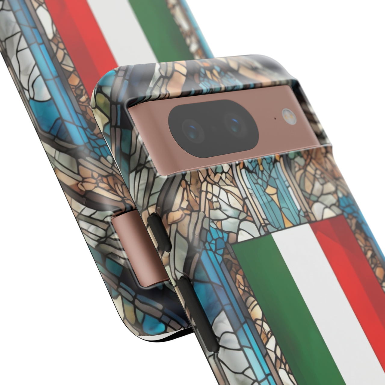 Coque Rigide iPhone - Blason italien et vitrail - Italie