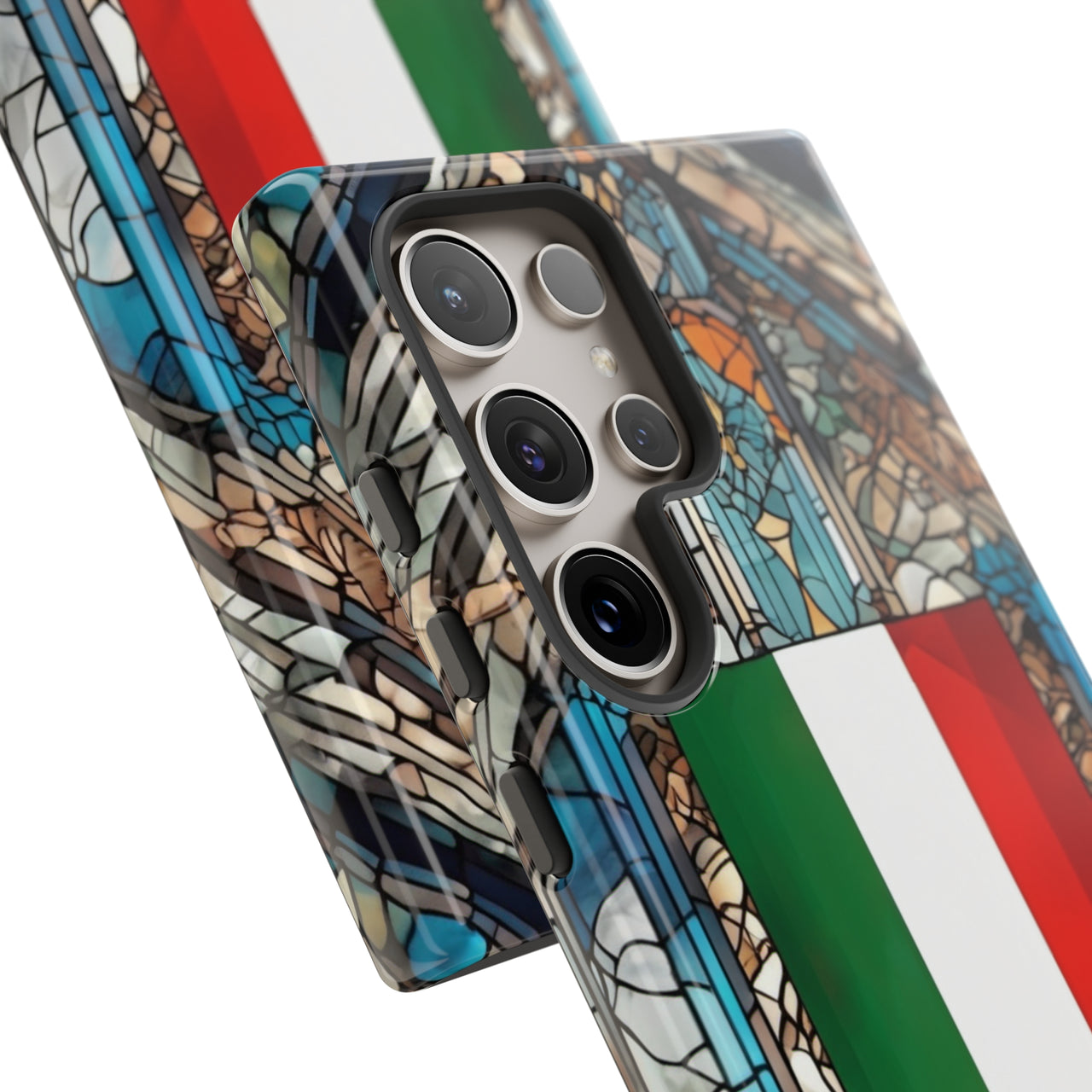 Coque Rigide iPhone - Blason italien et vitrail - Italie