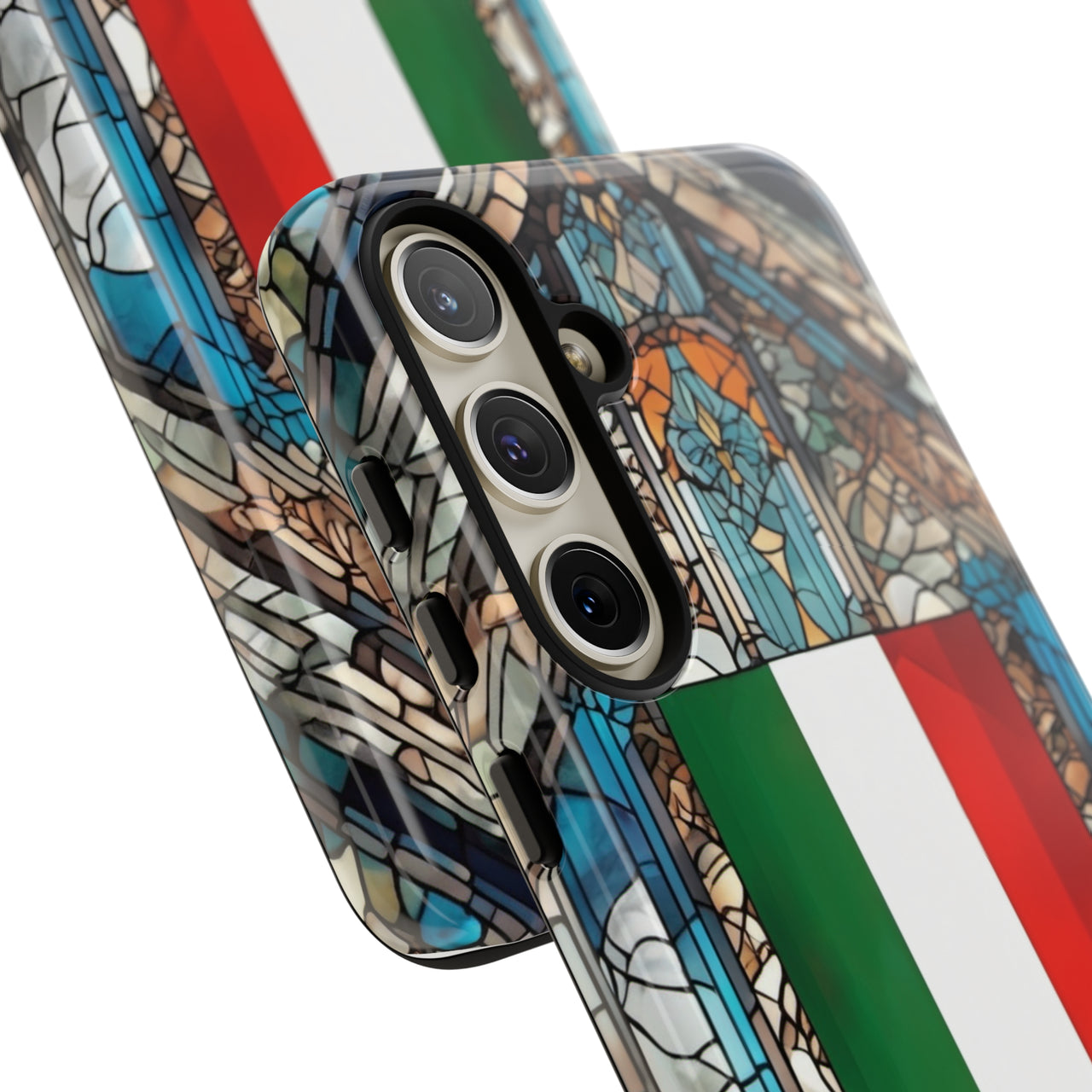 Coque Rigide iPhone - Blason italien et vitrail - Italie