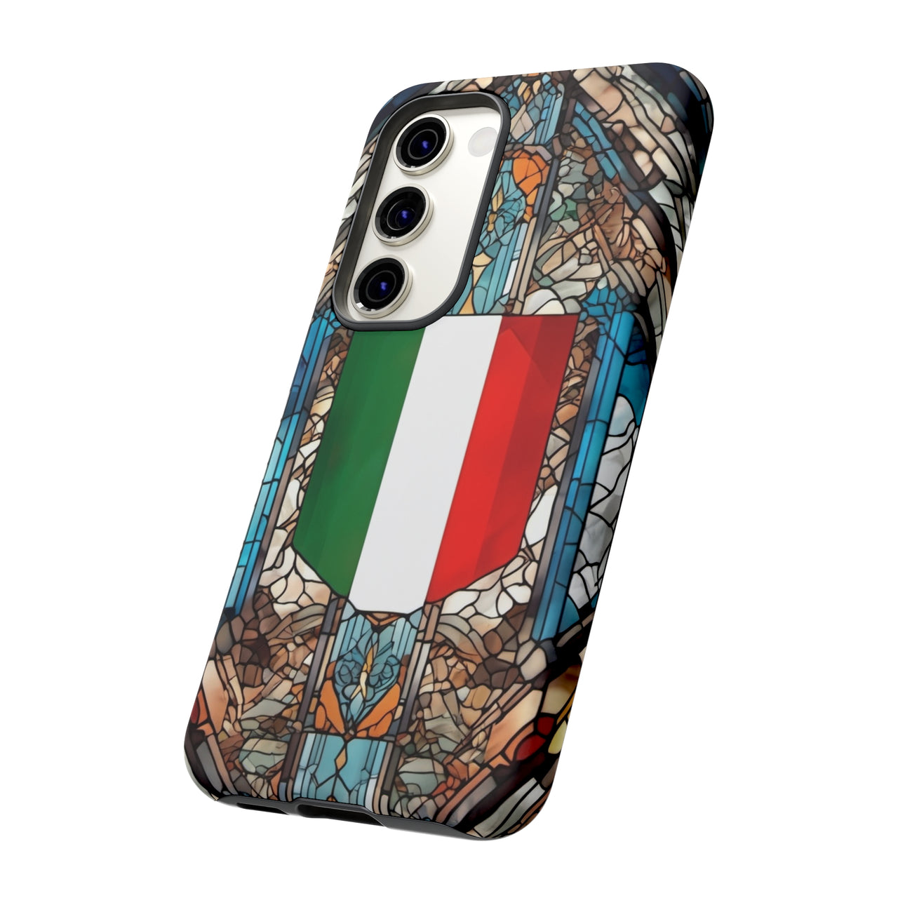 Coque Rigide iPhone - Blason italien et vitrail - Italie