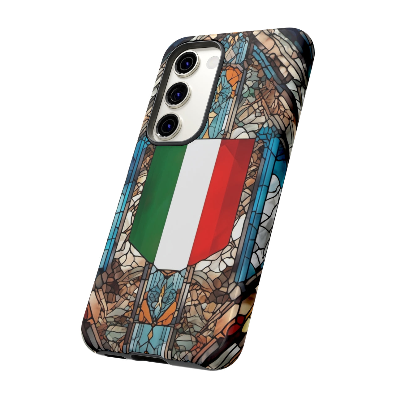 Coque Rigide iPhone - Blason italien et vitrail - Italie