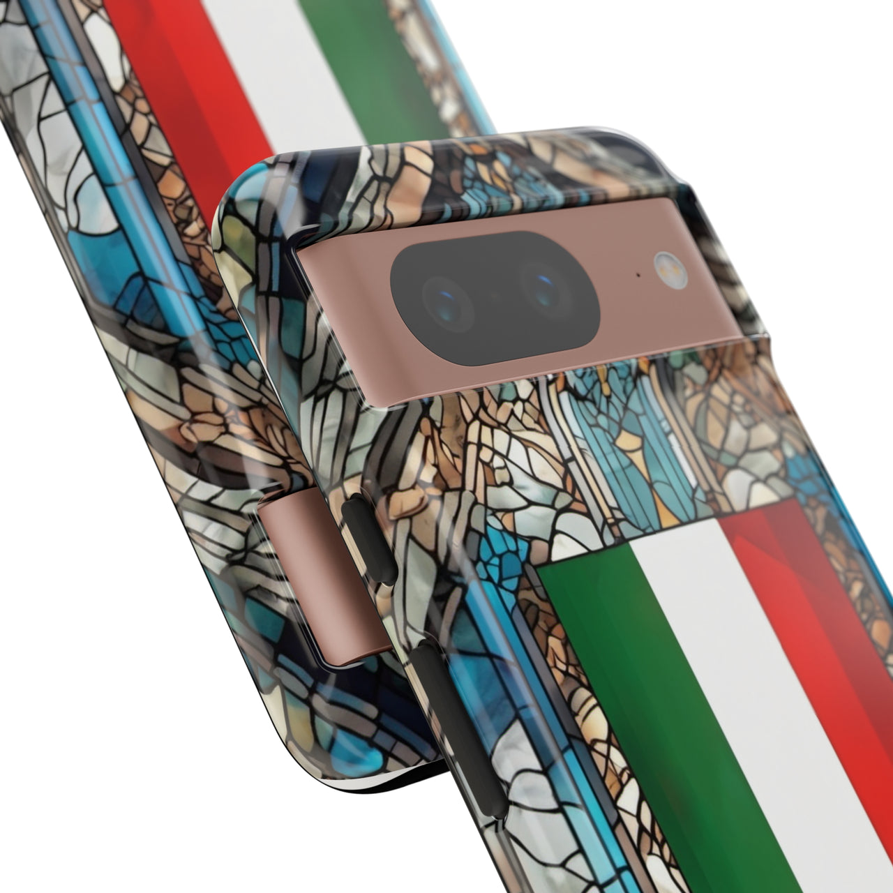 Coque Rigide iPhone - Blason italien et vitrail - Italie