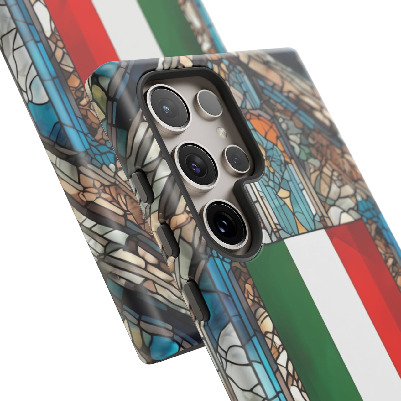 Coque Rigide iPhone - Blason italien et vitrail - Italie